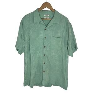 Ocean & Coast Men’s Washable Silk Short Sleeve Button Down Shirt XL Hawaiian